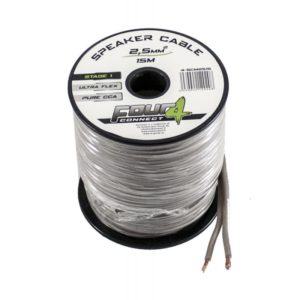 FOUR Connect 4-SCM2515 | 15 metrin rulla CCA kaiutinkaapelia 2.5mm²
