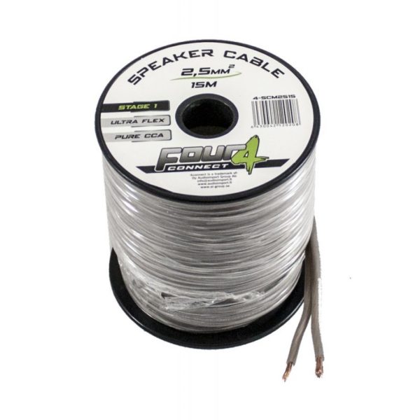 FOUR Connect 4-SCM2515 | 15 metrin rulla CCA kaiutinkaapelia 2.5mm²