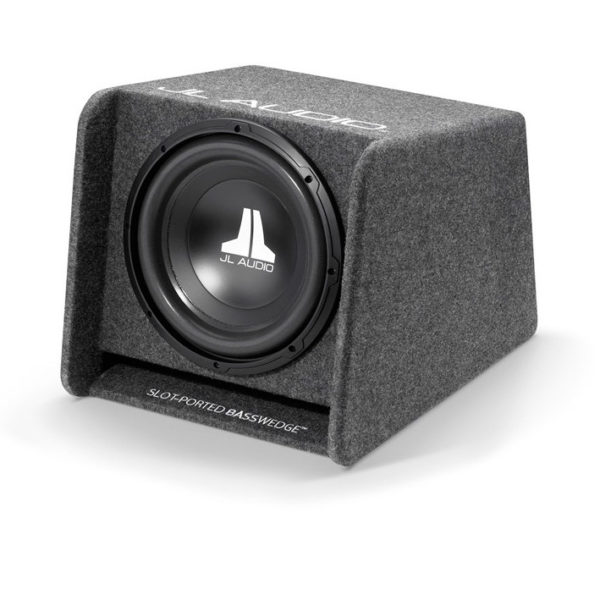 JL Audio CP112-W0v3 valmiskoteloitu 12″ subwoofer edestä