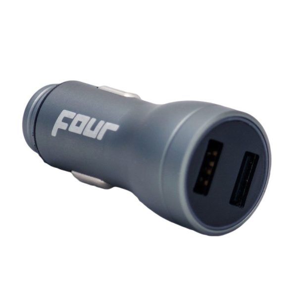 FOUR Mobile 4-USB-VD2 | USB älylaturi jännitenäytöllä - Image 2