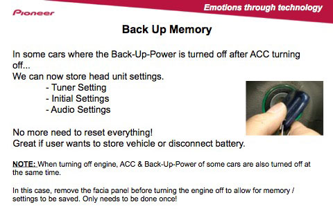 pioneer-back-up-memory