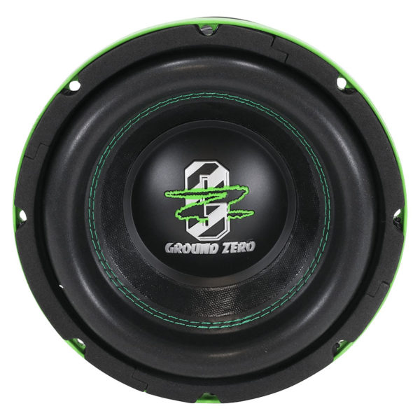 Ground Zero GZHW 20SPL GREEN subwoofer edestä