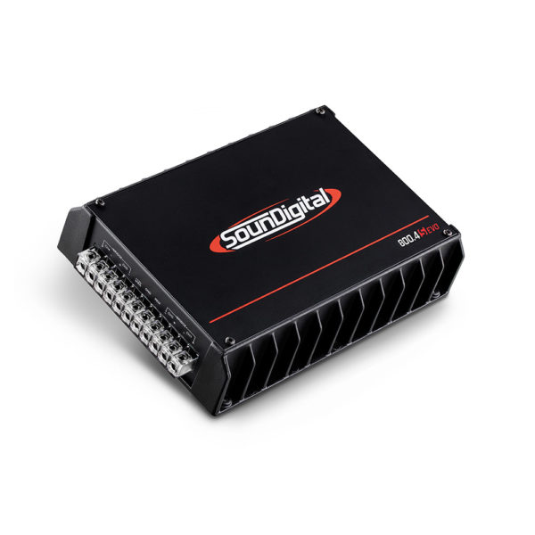 Soundigital SD800.4D EVO2 4ohm 4-kanavainen vahvistin yläviistosta