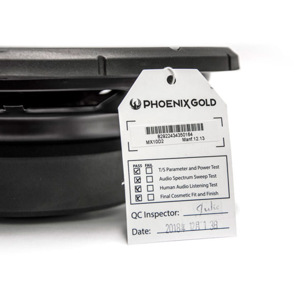 Phoenix gold MX10 subwofoer laadunvalvonta