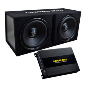 Ground Zero 500 BassoPaketti | 2x12" subwoofer refleksikotelossa ja monovahvistin