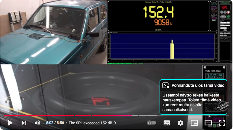 dd audio 712f 152.4 dB @ 9058 W