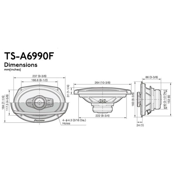 ts-a6990f mittakuva