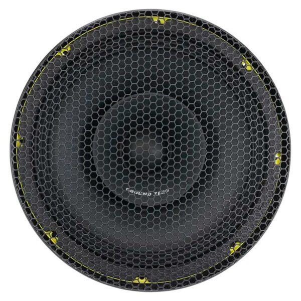 10" spl kaiutin jossa on ritilät mukana