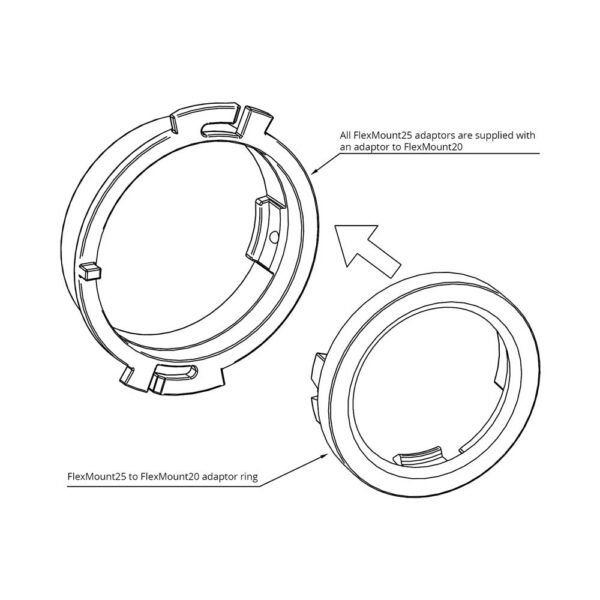 Helix CFMK25 AUD.3 - Audi Sovitinrenkaat diskanteille - Image 3