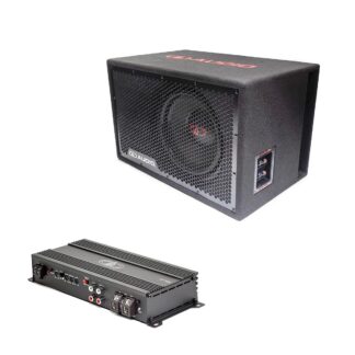 DD Audio 444 BassoPaketti | 12" subwoofer refleksikotelossa ja monovahvistin