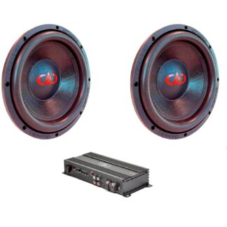 DD Audio Tupla 12 paketti 3 | 2x 12" subwoofer ja monovahvistin