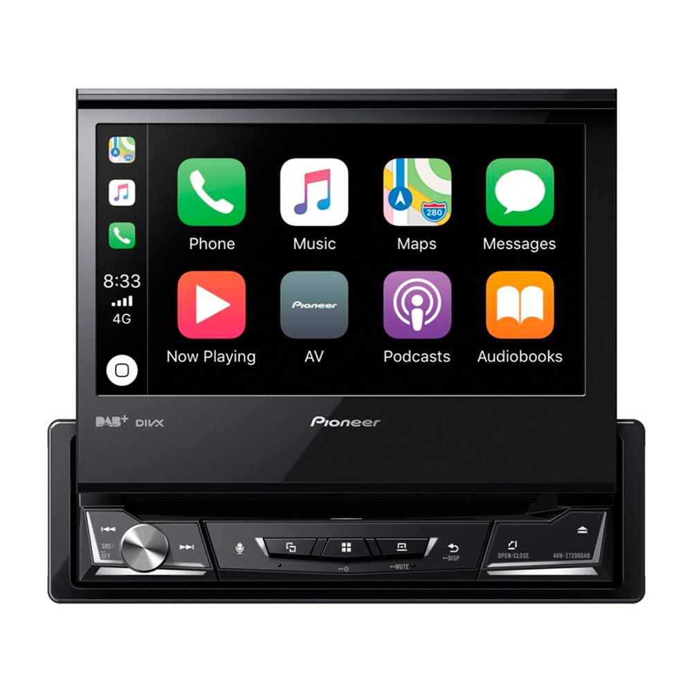 pioneer näyttösoitin flippinäytöllä