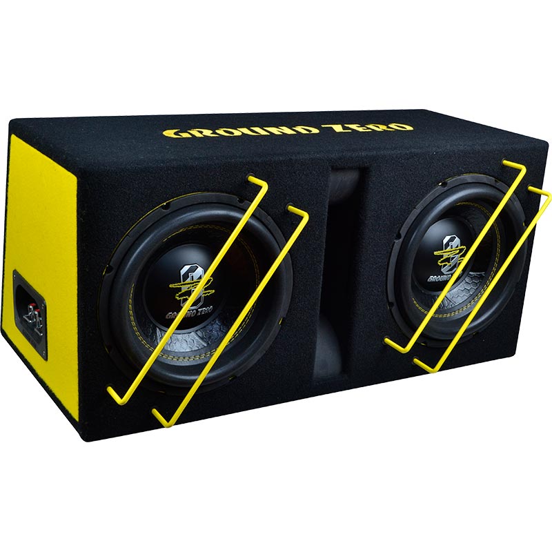 Ground Zero GZIB 2.10SPL | 2 kpl 10" subwooferia refleksikotelossa - Image 2