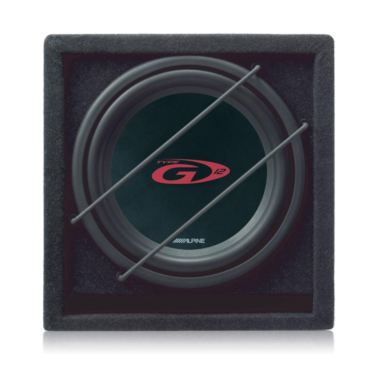 Alpine SBG-1224BR | 12" subwoofer refleksikotelossa - Image 2