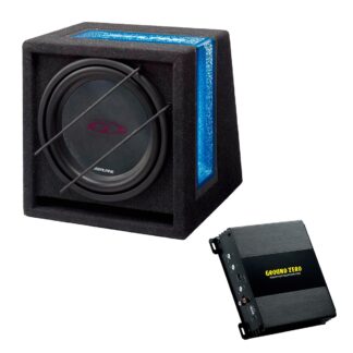 Alpine & Ground Zero 12 paketti | 12" subwoofer refleksikotelossa ja vahvistin