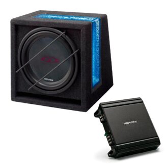 Alpine 12 bassopaketti | 12" subwoofer refleksikotelossa ja monovahvistin